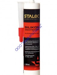 STALOC High Temp Silicone Sealant, red. Силиконовый высокотемпературный герметик (acetoxy), красный.