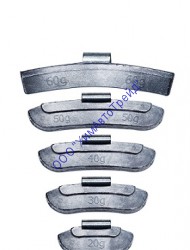 Грузик балансировочный для стальных дисков свинцовый 15 гр (100 шт. кор.) AXIOM AW-PS15
