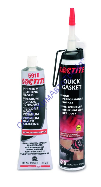Loctite 5910 Силиконовый герметик, нейтральный, черный