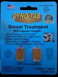 Присадка для очистки форсунок дизельных двигателей DYNO-TAB DIESEL TREATMENT WITH INJECTOR CLEANER